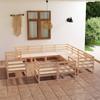 Day and Night - Day and Night Garden Furniture Set 11 Pieces Solid Pine Wood