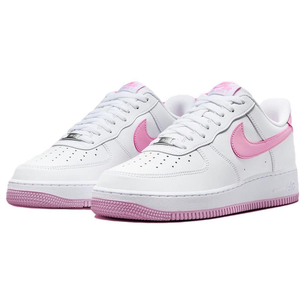 Nike Мужские кроссовки Air Force 1 07 Bubblegum белые розовые с посадкой FJ4146-101