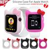 Мягкий силиконовый чехол-бампер для Apple Watch 11 10 9 8 7 46 мм 41 45 38 42 мм Милый мультяшный защитный чехол для iWatch 6 5 SE 40 мм 44