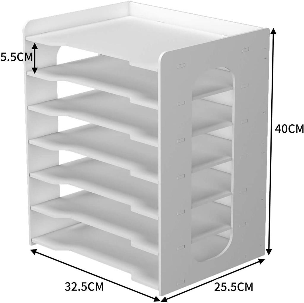 PUNCIA Документ 7 Письмо Настольный Файл для Документов Настольный Сборный Документ Настольный Документ Канцелярские Принадлежности Кейс, Горизонтальный, Ярусы, Кейс, А4,