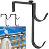 2Pcs Metal Pool Pole Hanger Double Hook Fence Hooks No Drill Pool Pole Fixing Hooks  Swimming Pool