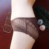 Fashion Simple Women Panties Sexy Hollow Lace Seamless Underwear High Elastic Breathable Mid-waist Women's Briefs