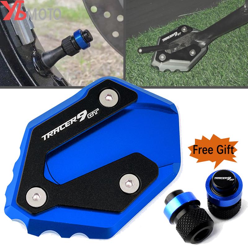 For Yamaha TRACER9 TRACER 9 GT 9GT Motorcycle Foot Side Stand Extension Pad Kickstand Plate Tracer9gt Tire Valve