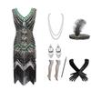 1920s Gatsby-Inspired Beaded Sequin Fringe Dress - Retro Evening Style for Women