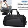 Спортивная сумка большой вместимости с отделением для влажных/сухих вещей, отделением для обуви, принтованным логотипом и водоотталкивающим дизайном