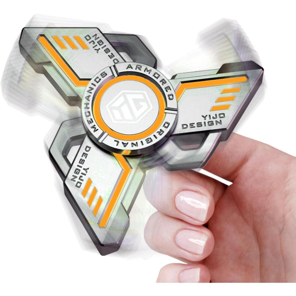 Fidget Spinners Cool, игрушка-фигурка для снятия стресса, тревожности, СДВГ, Fidget Light Up Spinner, металлическая игрушка-спиннер на руку со светящимся светом