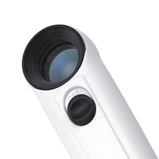 40X Hand-held Magnifier Reduce Eye Fatigue Compact Jewelry Appraisal Reading Magnifier for Exploration