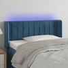VidaXL LED Headboard Bedroom Furniture Single Bed Accessory Headboard Bed Frame Interior Dark Blue 3123514