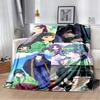 The Apothecary Diaries Maomao Jinshi Cherry Blossom Flannel Throw Blanket Soft Plush Blanket for Sofa Bed Anime Girls Home Decor Gift
