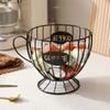 Hollow Coffee Capsule Holder Metal Wire Coffee Pod Storage Stand Elegant K Cup Organizer  Kitchen