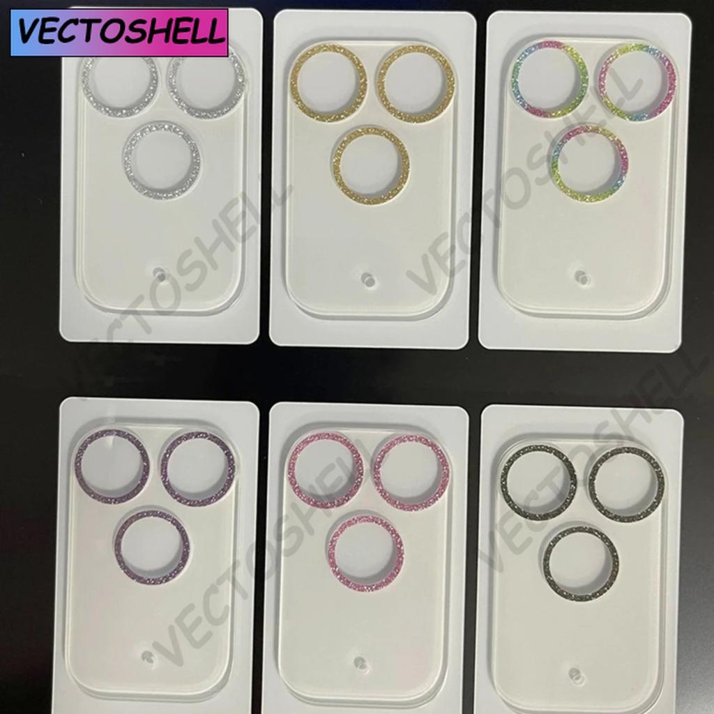 Glitter Camera Lens Glass For iPhone 17 Pro Max 17 Air Diamond Rear Camera Lens Protector Cover for iPhone17Pro Max Lens Glass