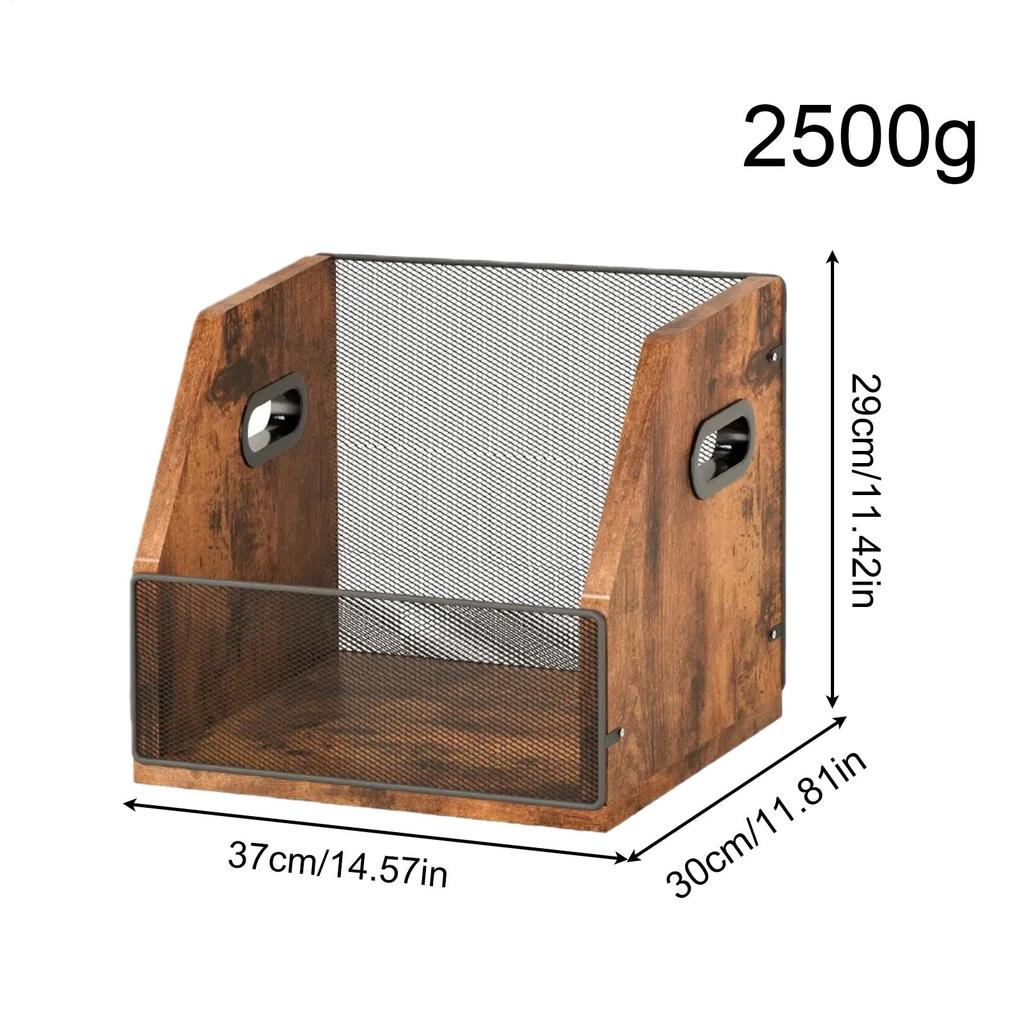 Record Storage Box Album Organizer Rack Record Storage Holder Desk Case for Living Room Dorm Room Apartment Garage Closet Teens