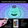 Crystal Night Light LED Lamp Projection Night Light USB Charging Touch Color Changing Room Decoration Atmosphere Table Lamp
