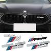 3D Car M Letter Front Grille Badge Emblem Sticker For Bmw Performance E90 E46 E60 F30 F10 E39 F20 E87 E36 G20 G30 X5 E30 F31 F11
