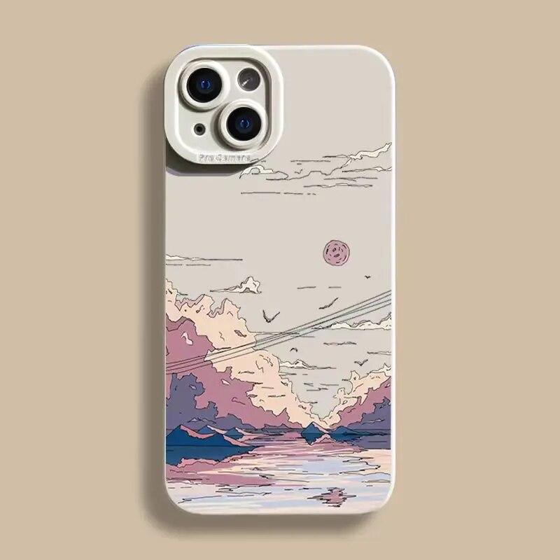 Soft Fashion Animation Lovely Phone For Iphone 14 Mini 12 XR 6 Plus 13 7 X Max Pro 6s 11 XS 8 TPU Silicone Soft Case Cover
