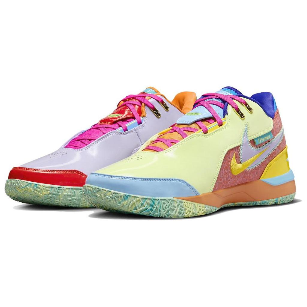Nike Мужские кроссовки Zoom LeBron NXXT Gen Ampd IPS I Promise Multi-Color Violet-Mist Barely-Volt FZ7885-500