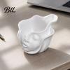 Durable Planter Pot Abstract Human Face Pot, 3D Printed Head Shape Decor Flowerpot, Succulents Plants Container for Home Office Balcony Flowerpot