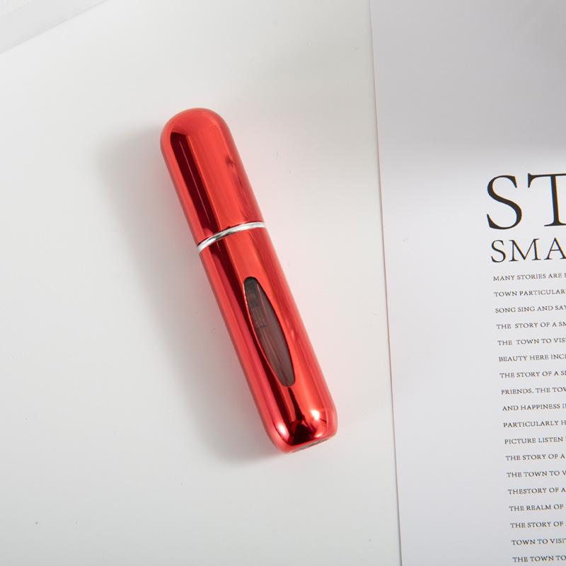 Compact 5ml Self-Pump Spray Perfume Bottle with Aluminum Press Design