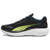 Scend Pro Comfortable Fabric Leather Non-Slip Low-Top Training Running Shoes Unisex Sneaker Black Green 378776-17