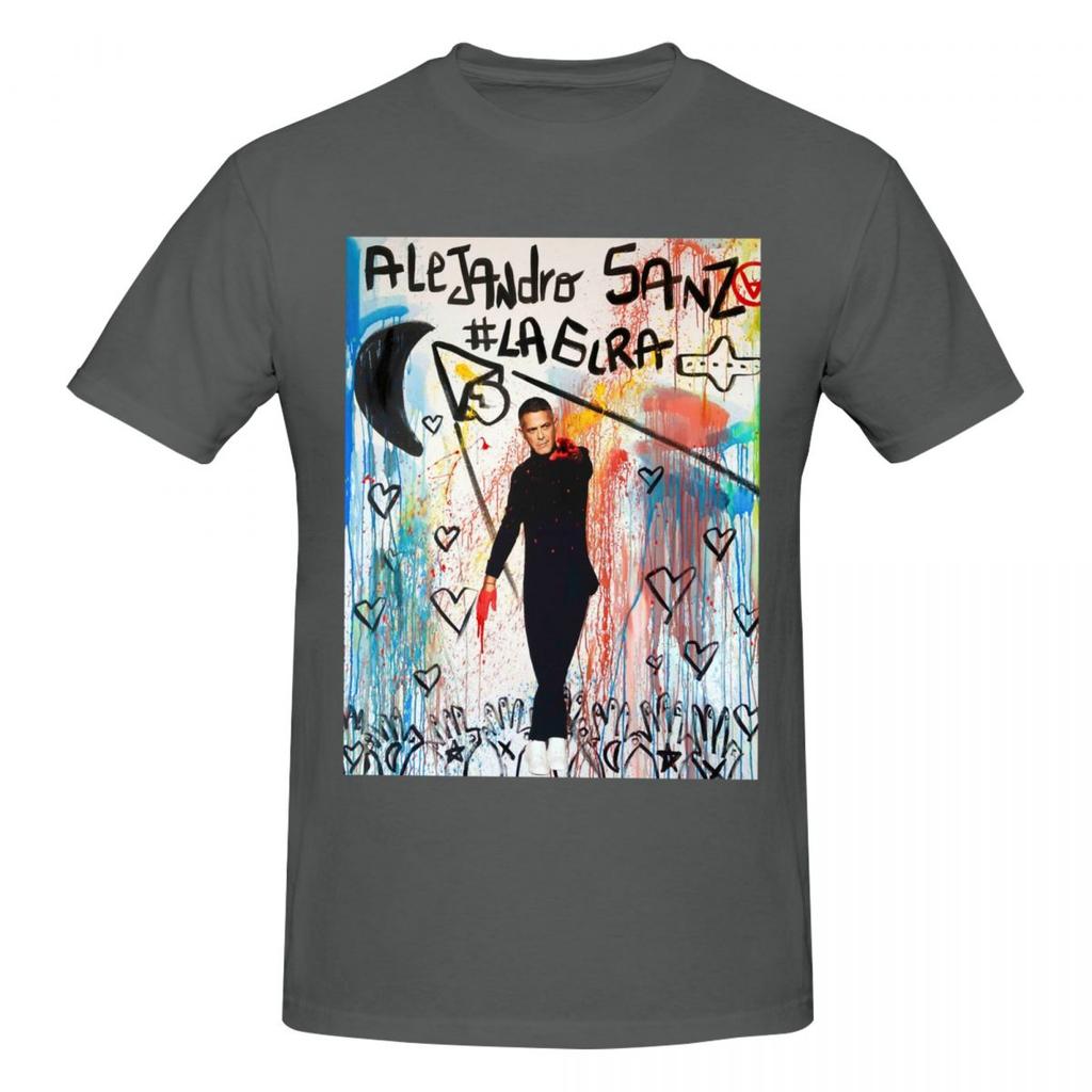 Rapper Alejandro Sanz 2026 T Shirts Graphic Y2k Unique Crewneck Unisex Wounisex Tshirt Clothes