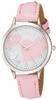 [Arias] Аналоговые водонепроницаемые часы Amalfidia с кожаным ремешком Heart WW19011A-93 женские розовые