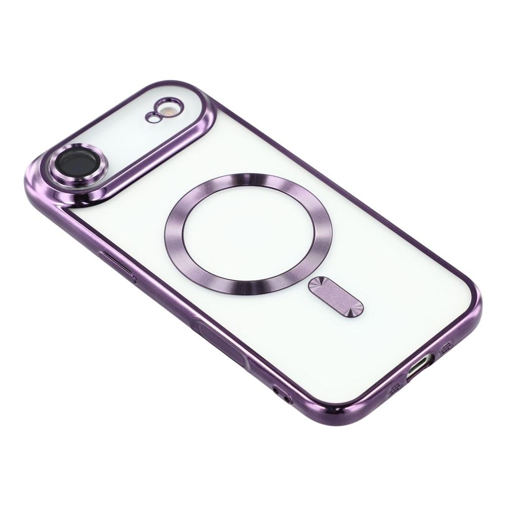 For iPhone 17 Air Magnetic Case WANLONFENG Electroplated TPU Cover with Lens Film+2Pcs Tempered Glass