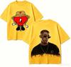 Подарочная футболка Bad Bunny Мужская Женская Харадзюку Оверсайз Унисекс Короткий рукав Уличная мода Высокое качество Для пар Горячий товар Удобная