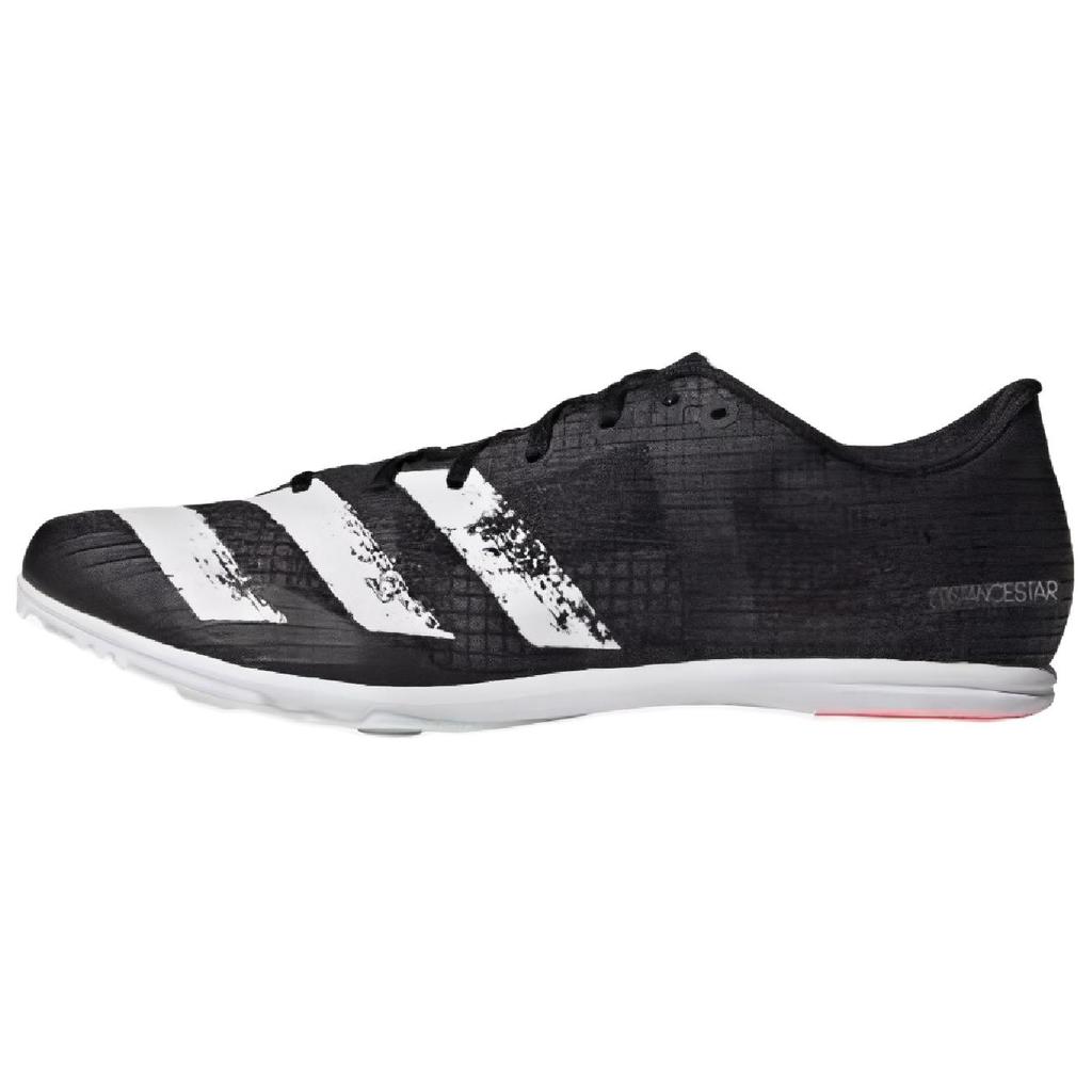 adidas Distancestar Модные Амортизирующие Нескользящие Износостойкие Низкие Беговые Кроссовки Женские Черно-Белые FW4872