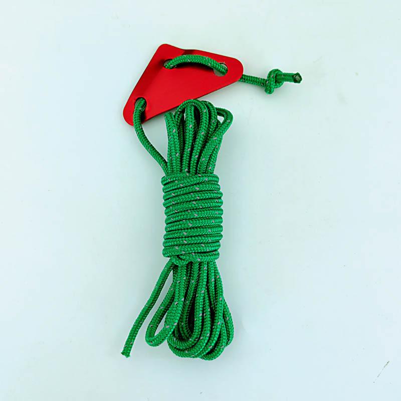 5 мм светоотражающий ветрозащитный трос для кемпинговой палатки с треугольной пряжкой, длина 4 м