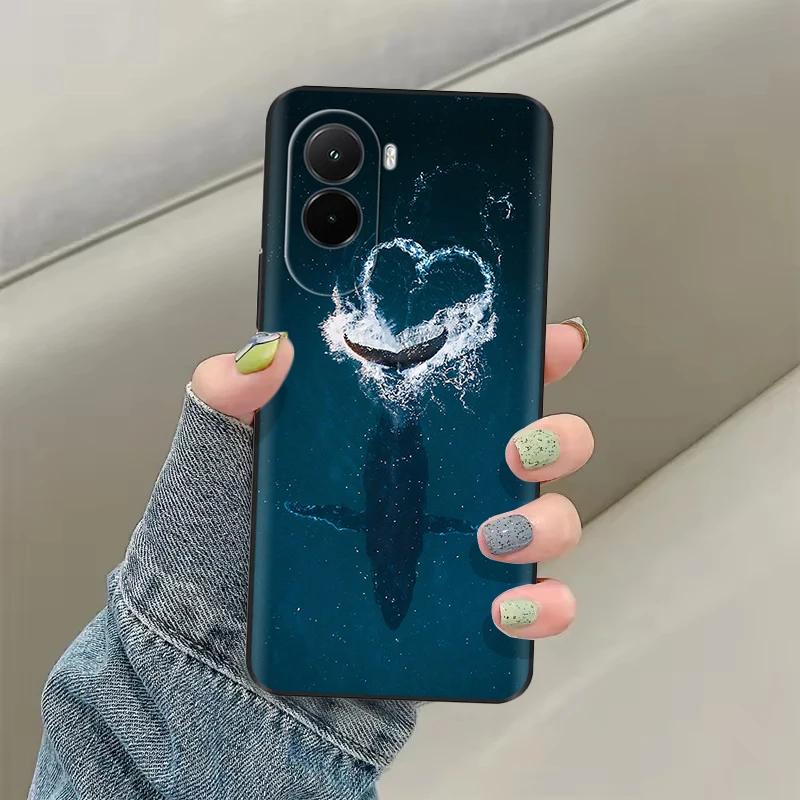 Мягкий чехол для Xiaomi Poco M7 4G Чехол Мультяшная задняя крышка для Xiaomi Poco M7 Pro 5G Защитный бампер с животным PocoM7 m 7 Крутые сумки