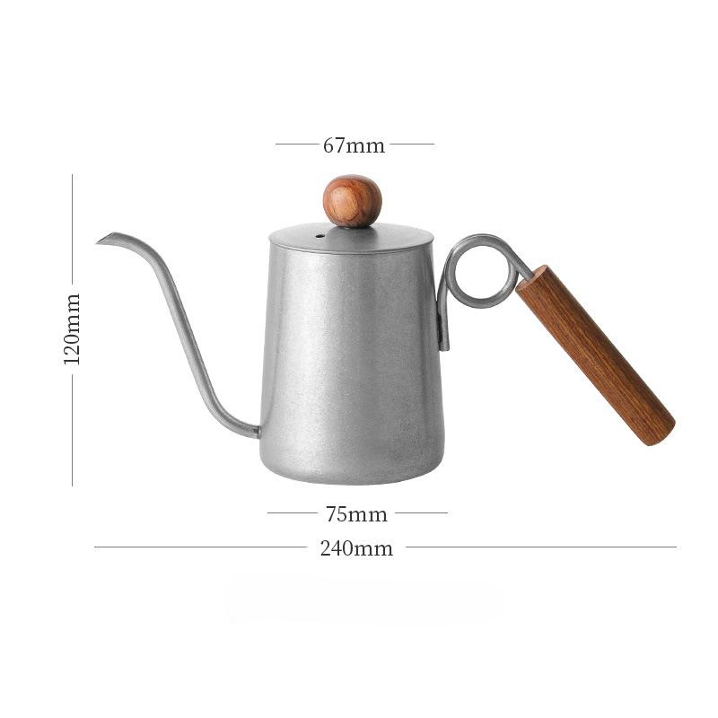 Swan Neck Kettle Coffee Cafe Accessories Coffeeware Teaware Stainless Steel Jug Barista Tools Teapot Coffee Goose Beak Gooseneck