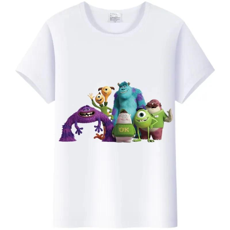 Casual Monsters, Inc. T-Shirt White Female TShirt James -P- Sullivan Funny Mr.Q Graphic Tees Aesthetic Clothing Unisex