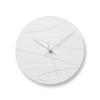 CLOUDED MOON HN23-01 Analog Porcelain Wall Clock, White