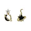 Серьги Black Star Moon, асимметричные серьги Star, легкие роскошные серьги Super Fairy, планета темперамента