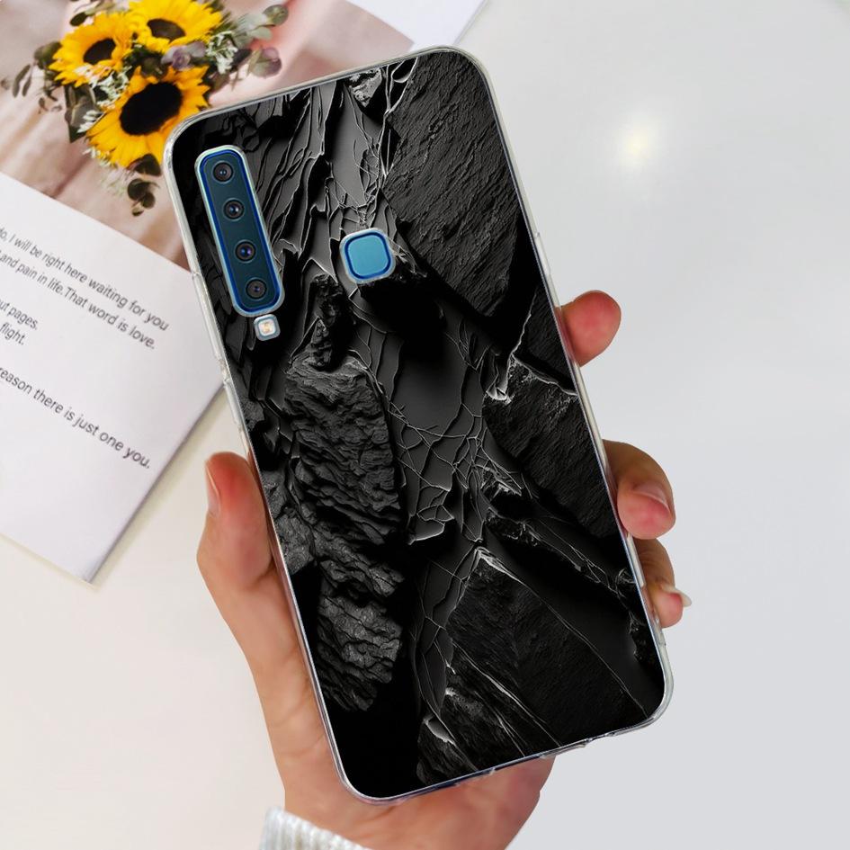 For Samsung Galaxy A9 2018 Case A920 SM-A920F Silicone Cover Popular Flower Clear TPU Soft Phone Case For Samsung A9 2018 Bumper
