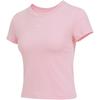 Простая Дышащая Универсальная Футболка с Коротким Рукавом Женские Топы Розовая FV5509-690