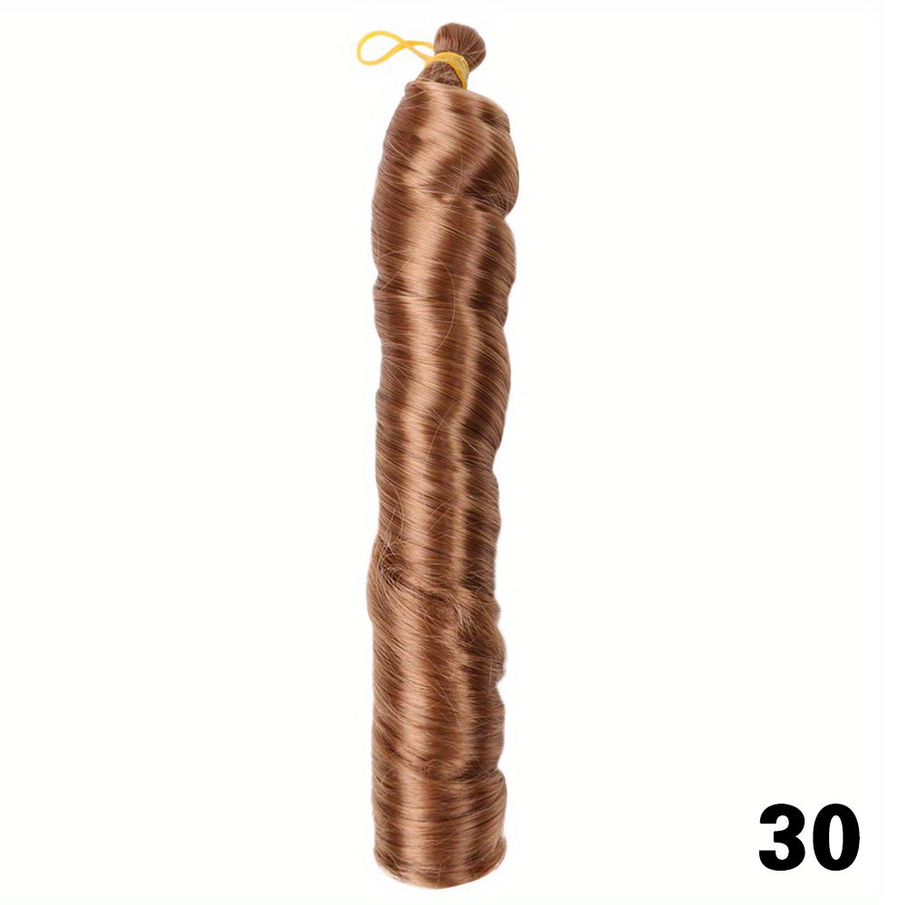 MISS WIG Synthetic French Curly Braiding Hair Extensions Long Loose Braiding Curly Spiral Hair For Women Cosplay Wear