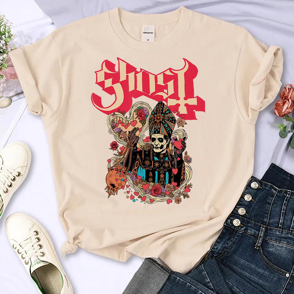Футболка Ghost Band женская дизайнерская футболка женская японская манга y2k одежда