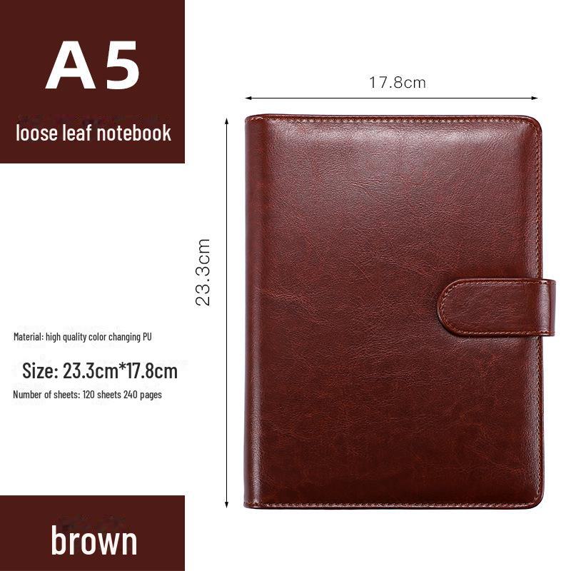 Набор из кожаных блокнотов с магнитной застежкой — с возможностью нанесения логотипа, включает блокноты формата A5 и B5 с отрывными листами в подарочной коробке