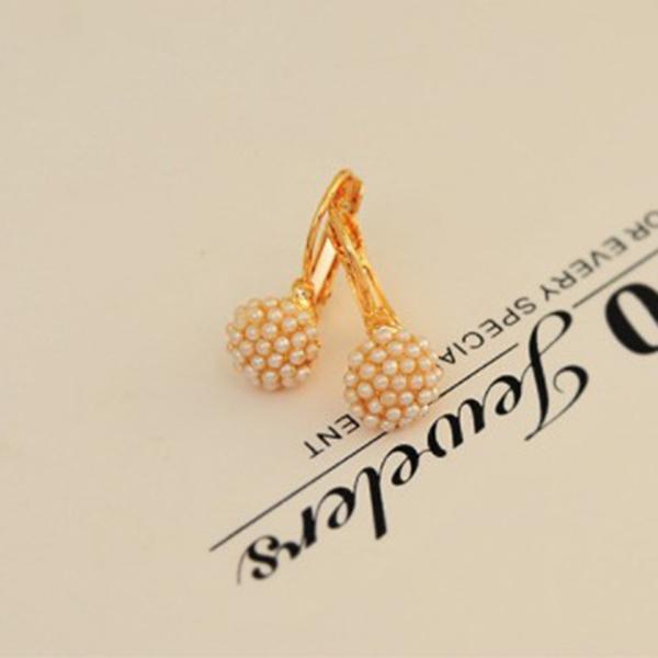 1 Pair Korean Style Elegant Women Earrings Girl's Fashion Ear Stud Crystal Stud Earrings
