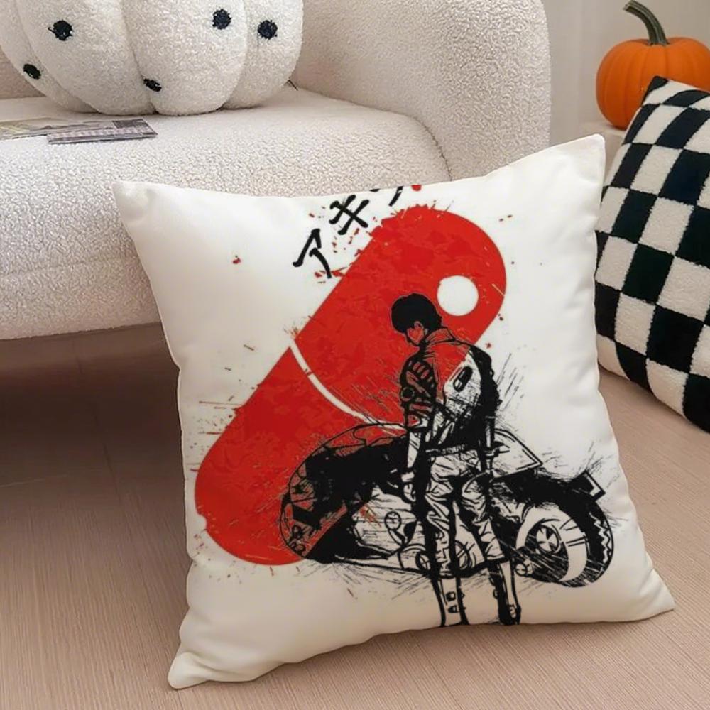 AAkiraS Classic Japan Cartoon Anime Movie Cushion Cover Throw Pillow Cover Hidden Button Durable Polyester Chair Cushion