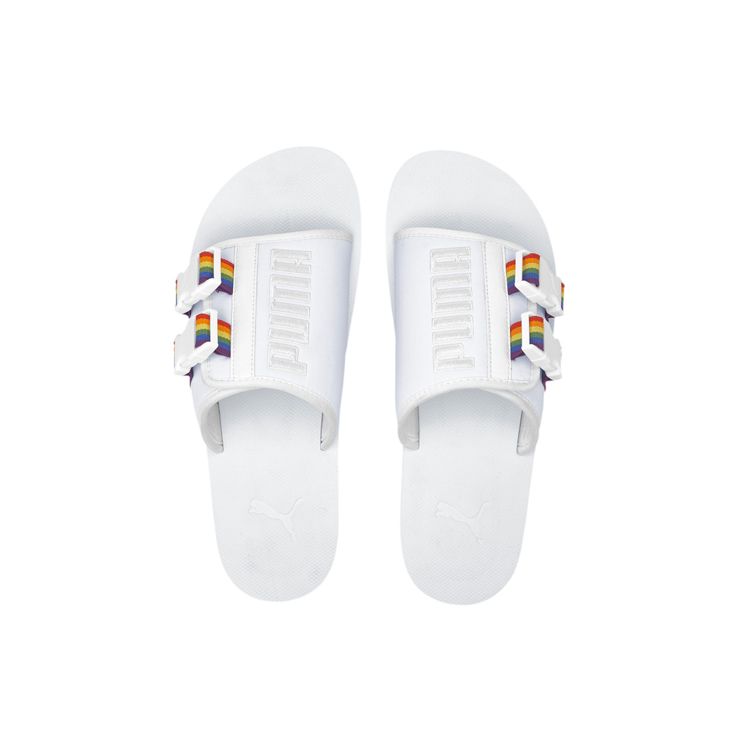 Puma Wilo Lux Sandal Nylon Rainbow Unisex Sneakers White High-Risk-Red 372554-01