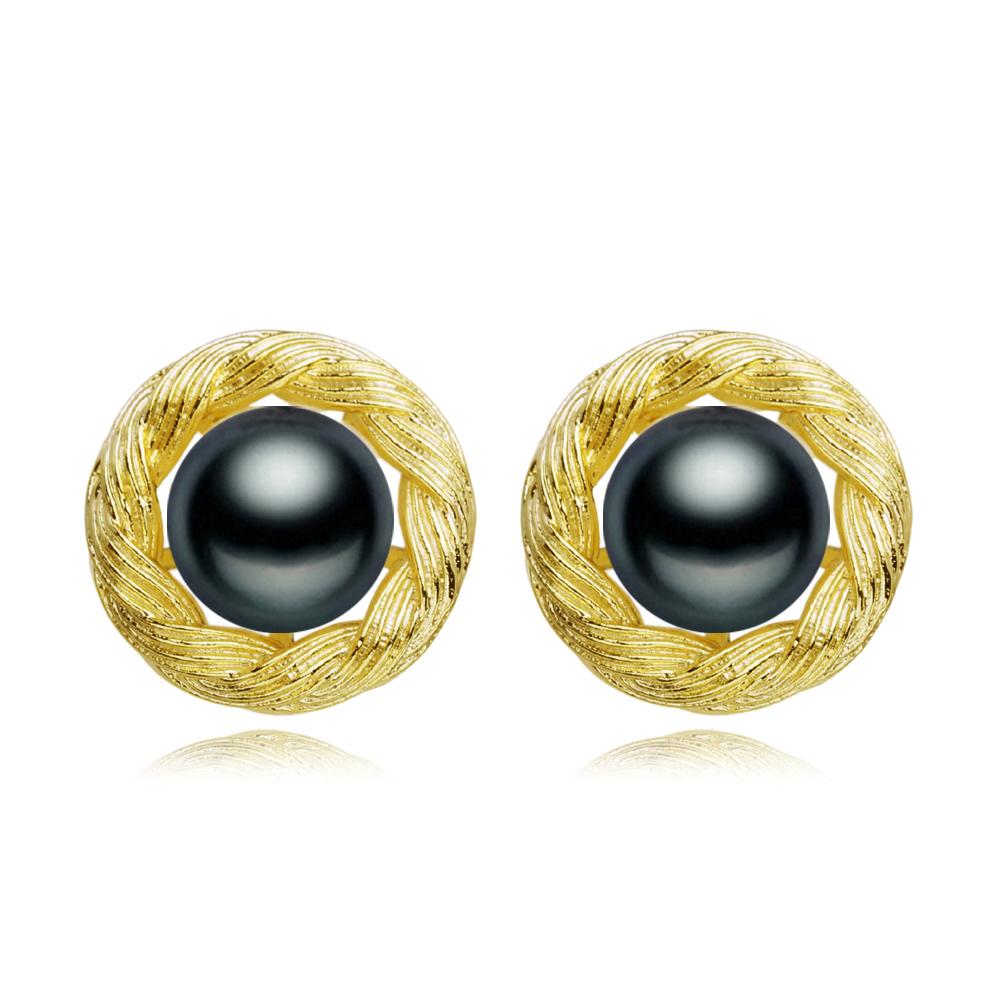 LSOOYH серьги с натуральным пресноводным жемчугом для женщин, модные серьги-гвоздики с жемчугом и кубическим цирконием