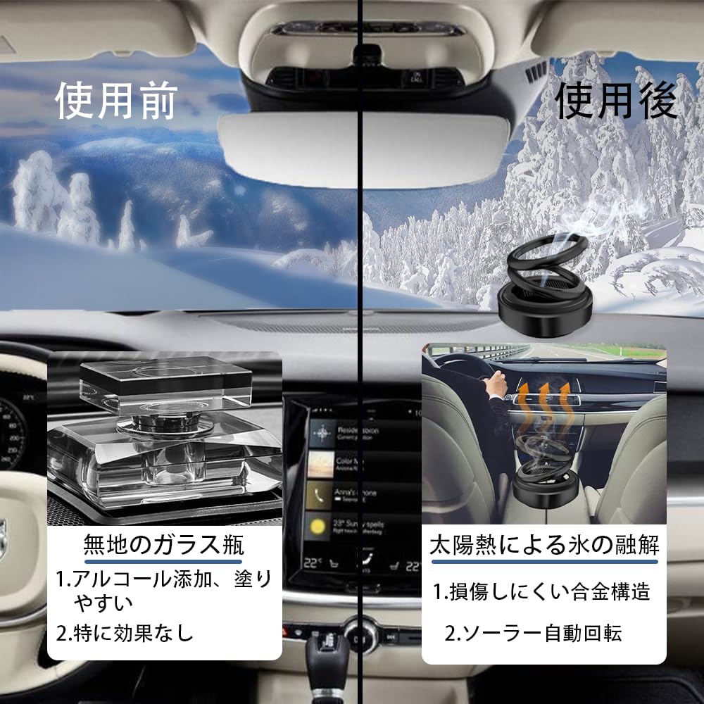 Солнечный обогреватель для автомобиля, Предотвращение обледенения, Удаление снега, Функция ароматизации, Вращение на 360 градусов, Окно автомобиля