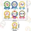 60Pcs10Sheets Excellent Medal Reward Sticker Cartoon Inspirational Label Badge Children Students Encourage Compliment Stickers