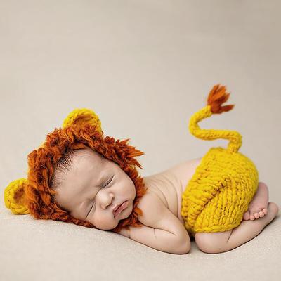 Одежда для фотосъемки новорожденных Детская одежда для фотосъемки новорожденных Детская одежда ручной вязки в форме мультяшных животных