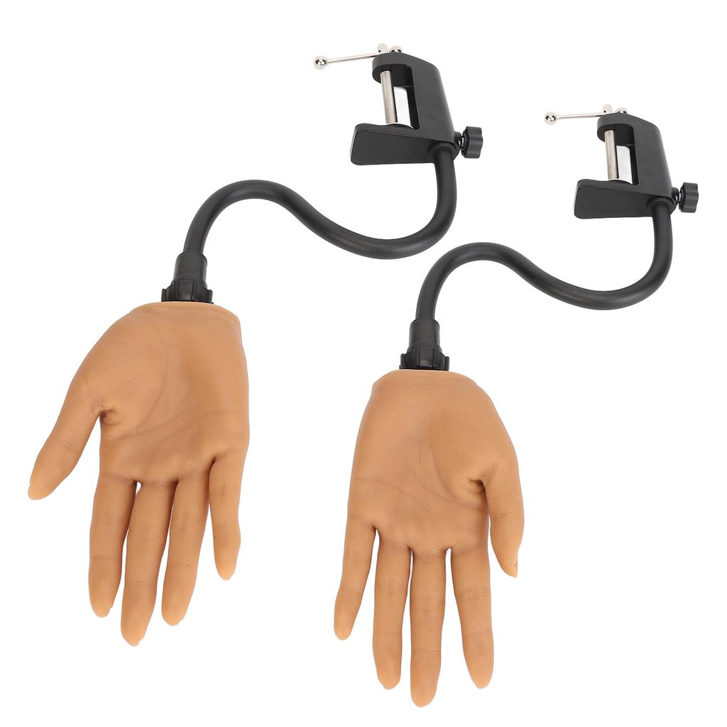 2 комплекта для тренировки ногтей с зажимом, подставка-кронштейн для левой и правой руки, гибкие соединения