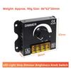 For LED Strip Installations LED Strip Dimmer Brightness Regulator Rotary Knob Control Plastic Enclosure DC 12V-24V Compatible