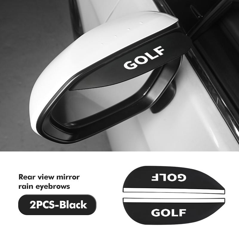 Car Rearview Mirror Rain Eyebrow Snow Rain Cover Accessories For Volkswagen VW Tiguan MK1 mk2 2016 2017 2018 2019 2020 2021 zf4