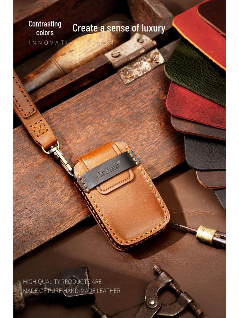 Кожаный чехол для ключей ручной работы для Land Rover и Jaguar — подходит для XJXFLXE, нового Range Rover, Discovery 5